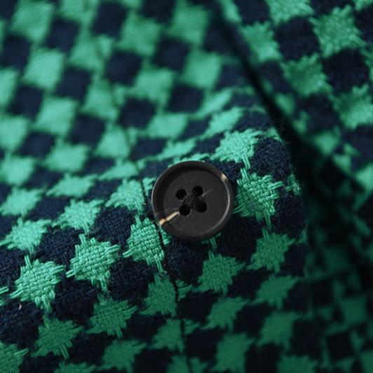 Veste Rustique à Motif Pied-de-Poule