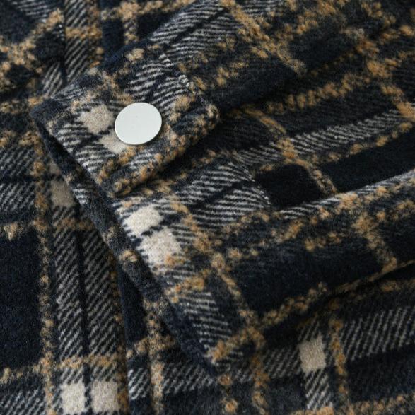 Veste à Carreaux Ambrée Vintage