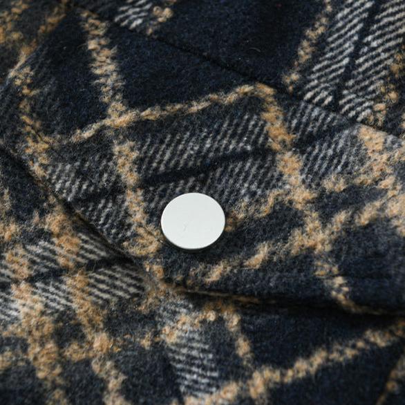 Veste à Carreaux Ambrée Vintage