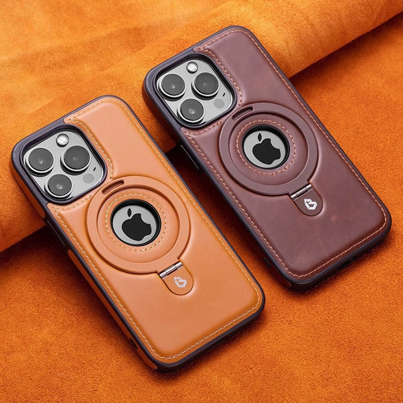 【🎁 Offre exclusive : 1 acheté = 1 offert】 Étui Blindé en Cuir Premium avec Support