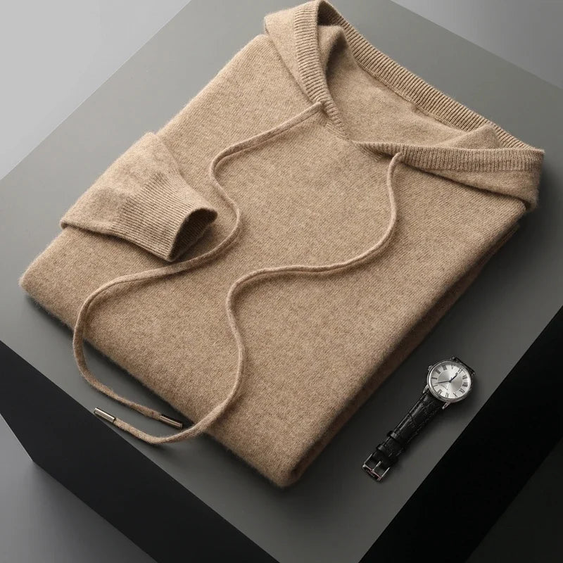 Pull à Capuche en Laine Mérinos – Halden