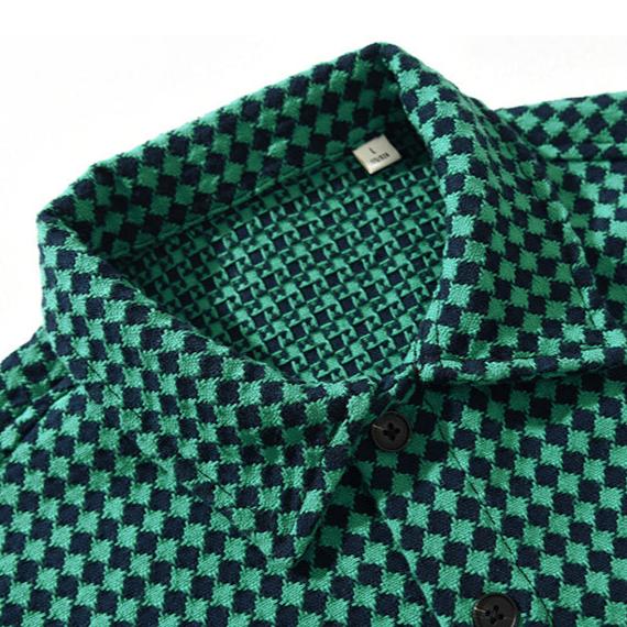 Veste Rustique à Motif Pied-de-Poule