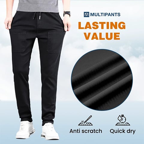 50% DE RÉDUCTION🥰 MultiPants - Pantalon cargo résistant avec une grande élasticité et plusieurs poches