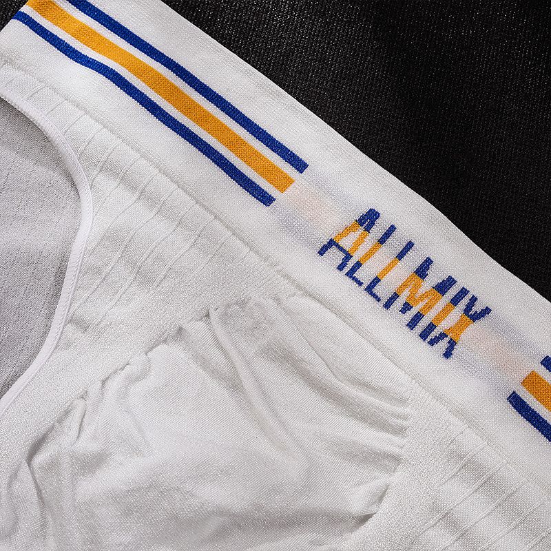 【Buy 3 Get 2 Free】Men's Sexy Seamless Colorful Striped Low Rise Letter Briefs