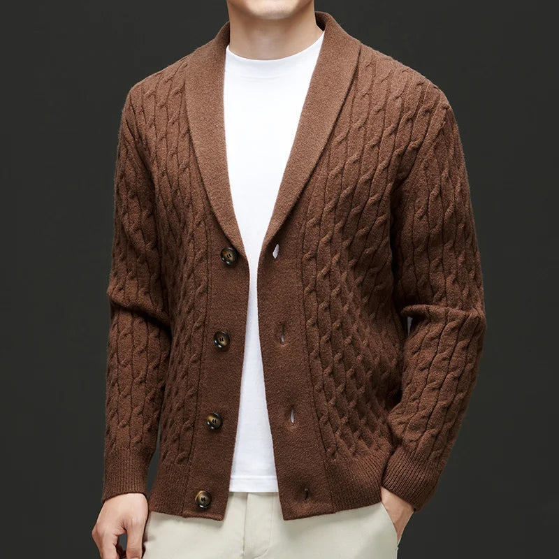Cardigan en Laine de Luxe Ashford