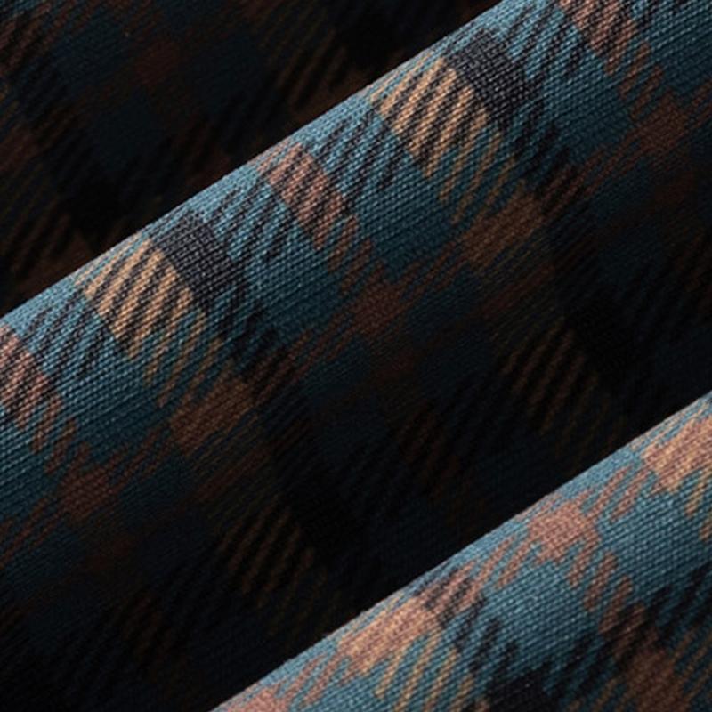 Chemise à carreaux décontractée à manches courtes pour hommes