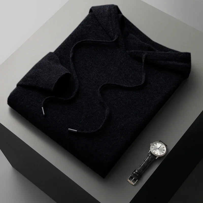 Pull à Capuche en Laine Mérinos – Halden