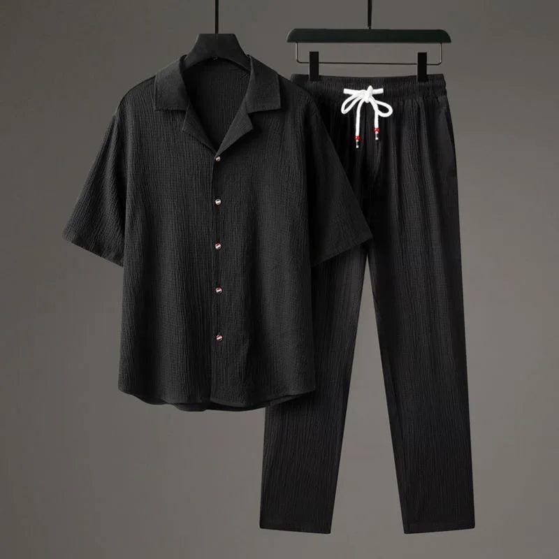 Ensemble oversize en lin Cavari