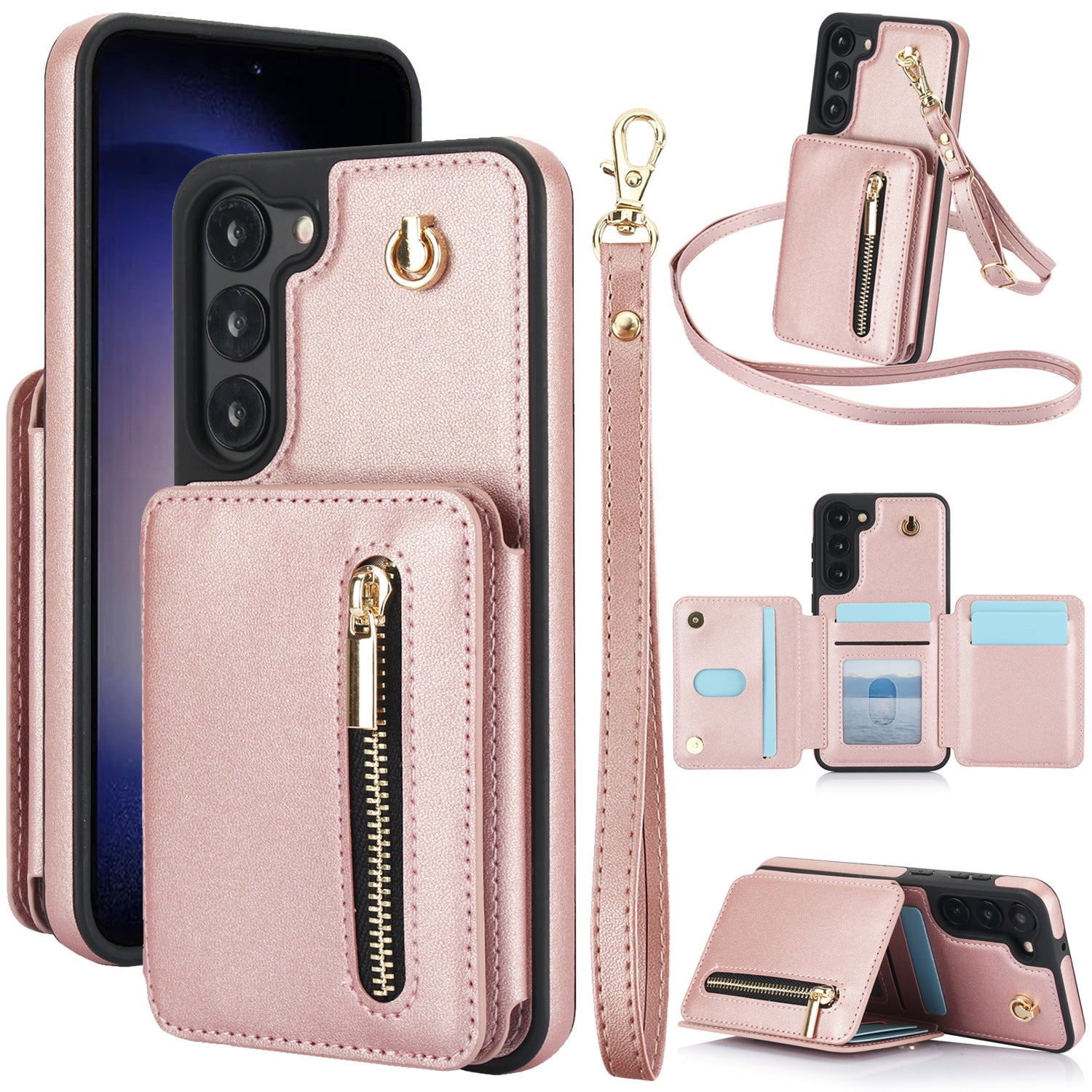 Funda de Cuero con Cartera y Bandolera - Vinton Classics
