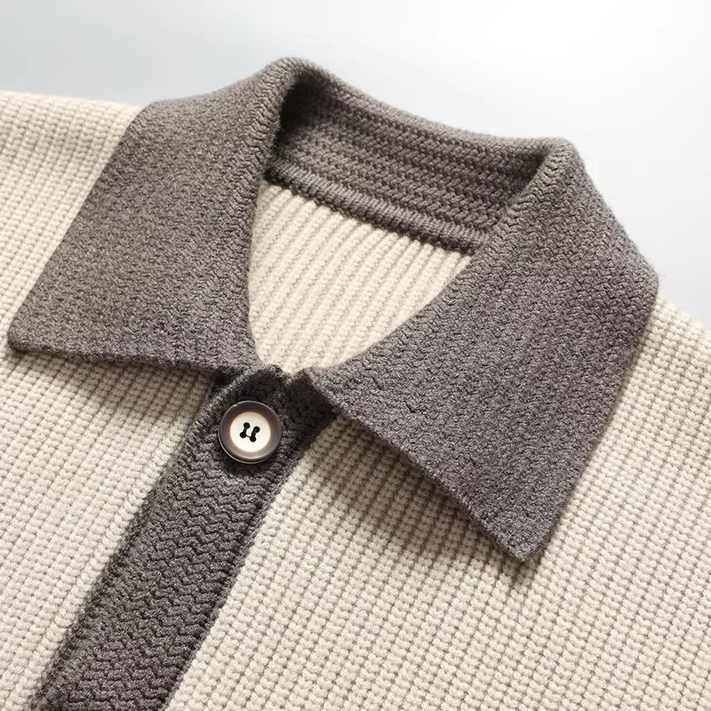 Veste en Maille Gaufrée Halberg