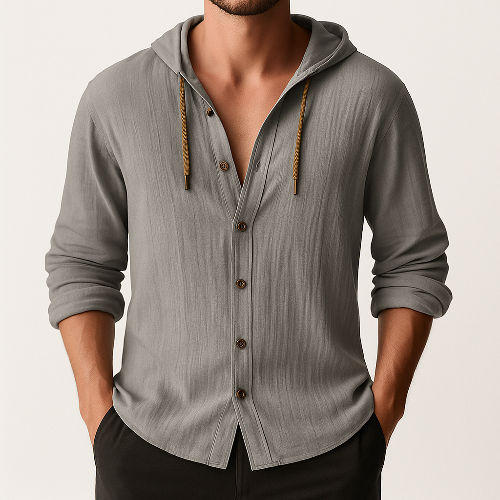 Chemise à capuche en lin Marino