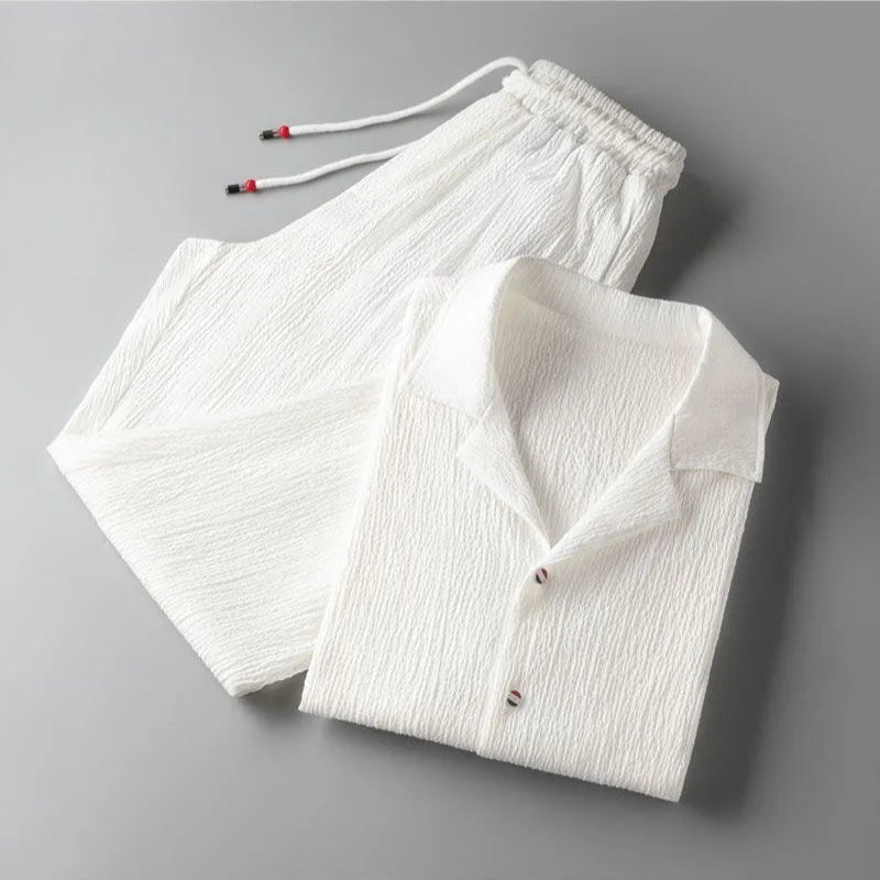 Ensemble oversize en lin Cavari