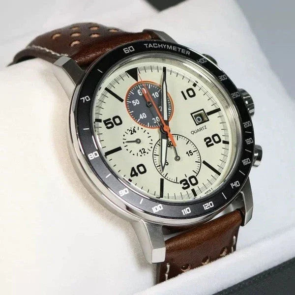 Montre multifonction à quartz pour homme à 6 aiguilles