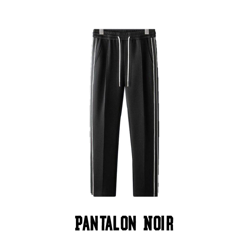 Camisa de sudadera y pantalones con cremallera tendencia para hombres