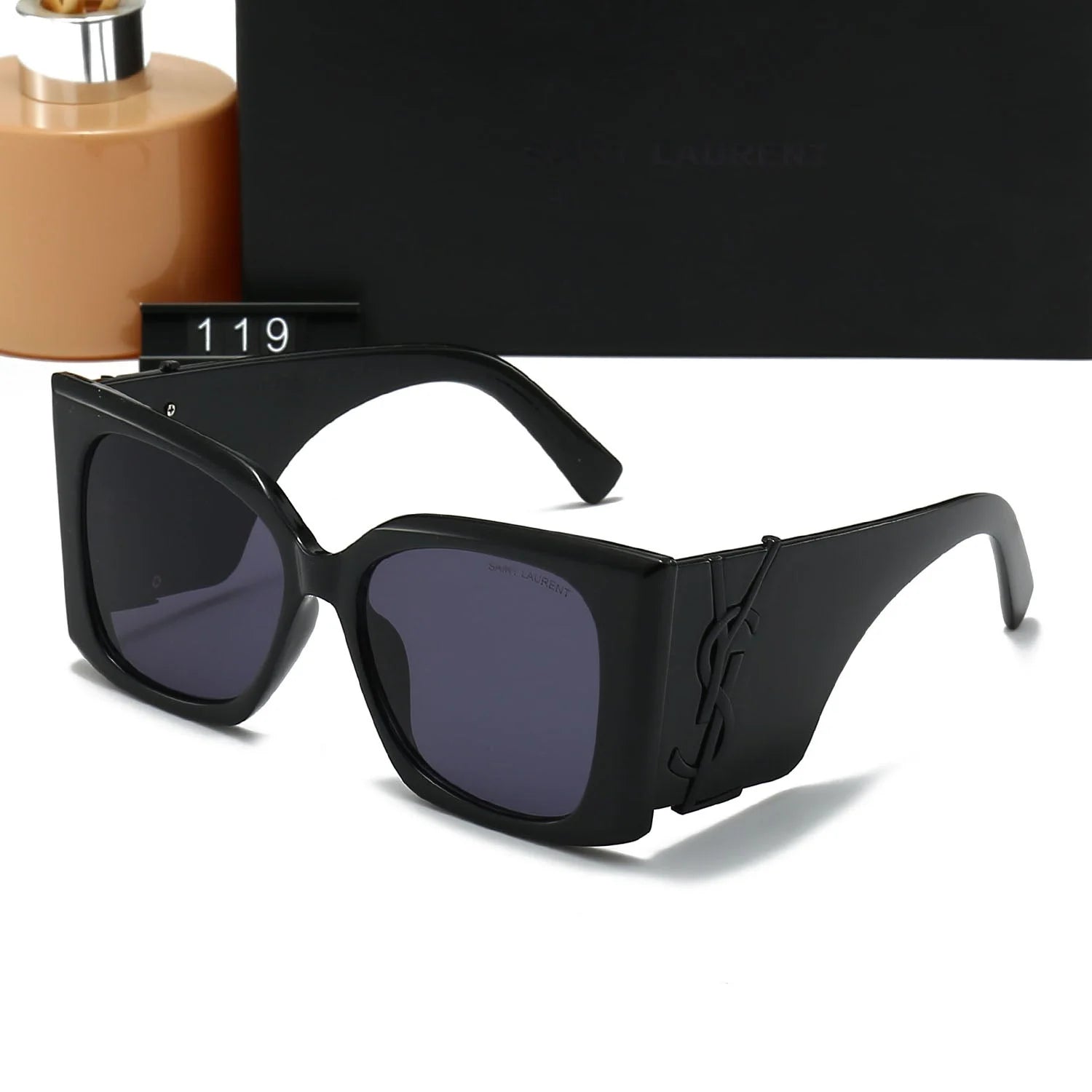 Lunettes de soleil à grande monture de luxe