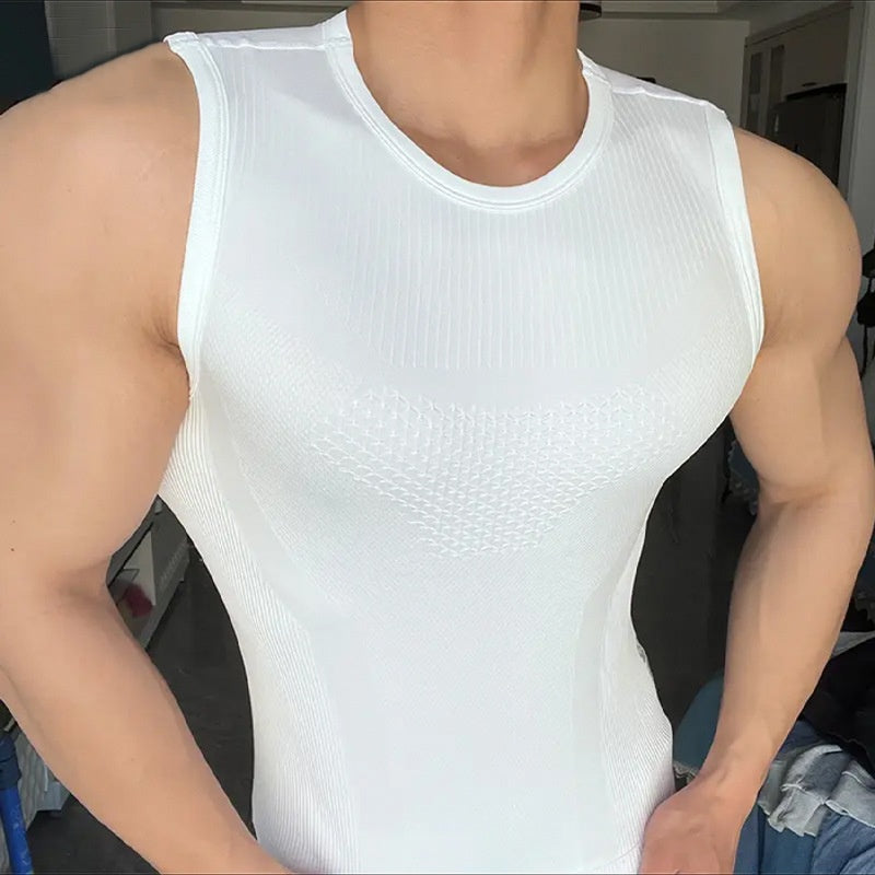 Débardeur Athletic Compression sans manches pour hommes--offre spéciale limitée dans le temps pack de trois