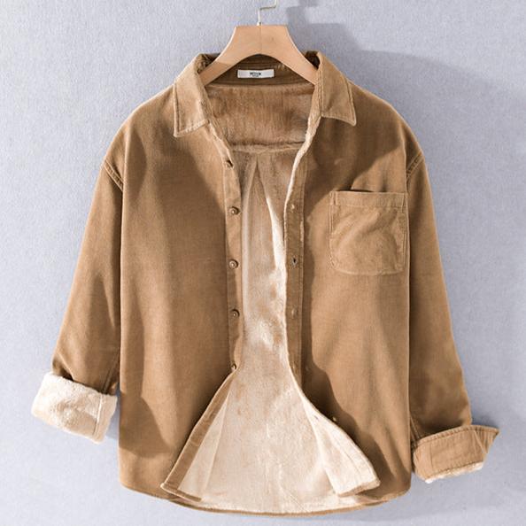 Veste en Velours Côtelé Doublée Polaire Kuma
