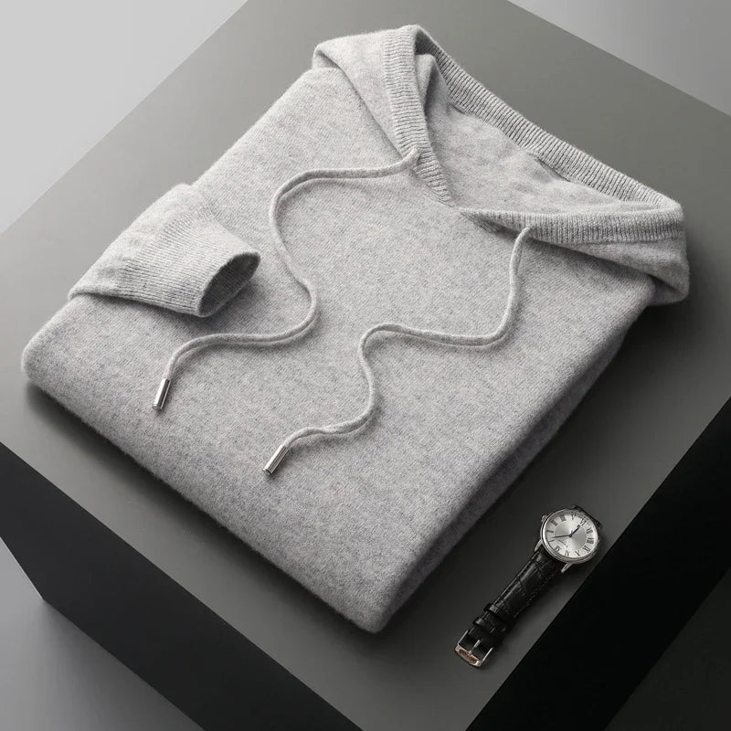 Pull à Capuche en Laine Mérinos – Halden