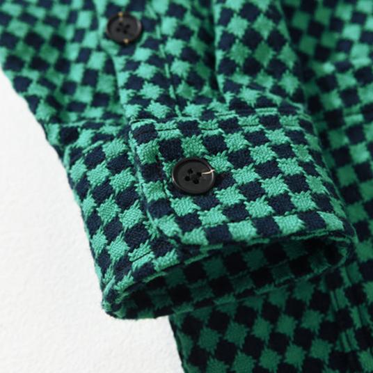 Veste Rustique à Motif Pied-de-Poule