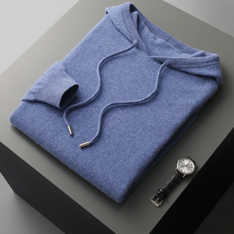 Pull à Capuche en Laine Mérinos – Halden
