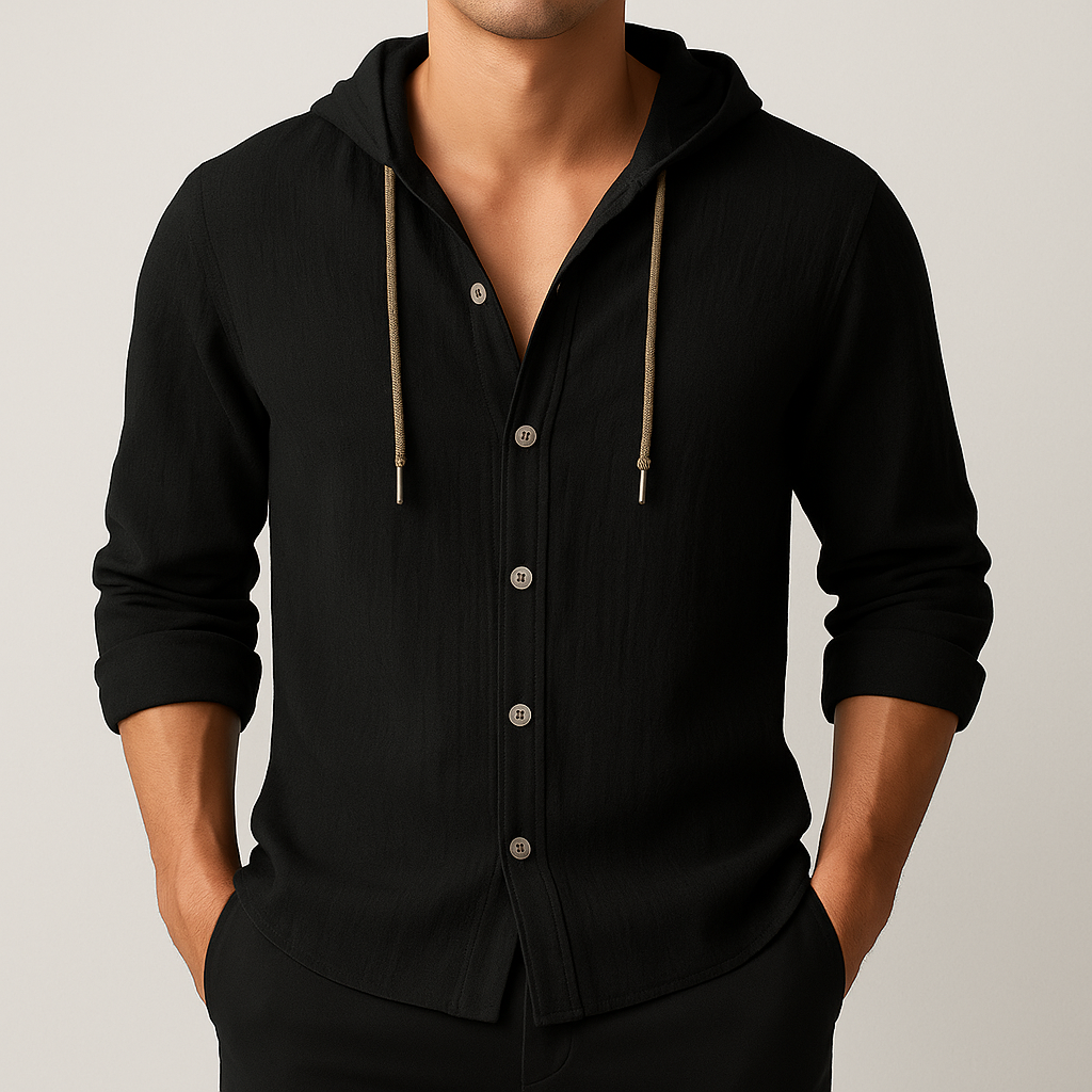 Chemise à capuche en lin Marino