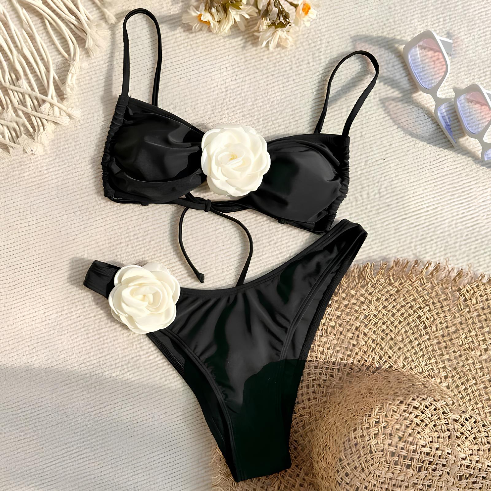 Flower Bandeau Bikini - Vinton Classics