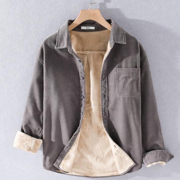 Veste en Velours Côtelé Doublée Polaire Kuma