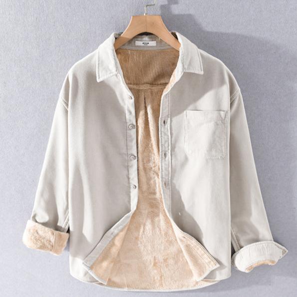 Veste en Velours Côtelé Doublée Polaire Kuma
