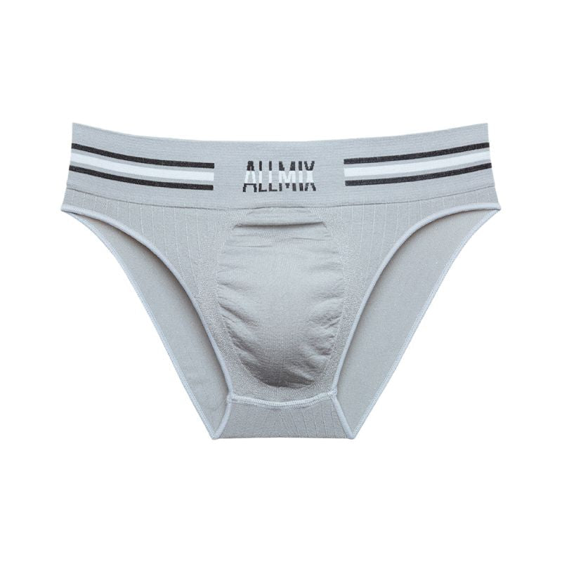 【Buy 3 Get 2 Free】Men's Sexy Seamless Colorful Striped Low Rise Letter Briefs