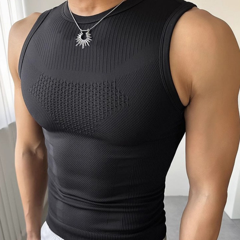 Débardeur Athletic Compression sans manches pour hommes--offre spéciale limitée dans le temps pack de trois