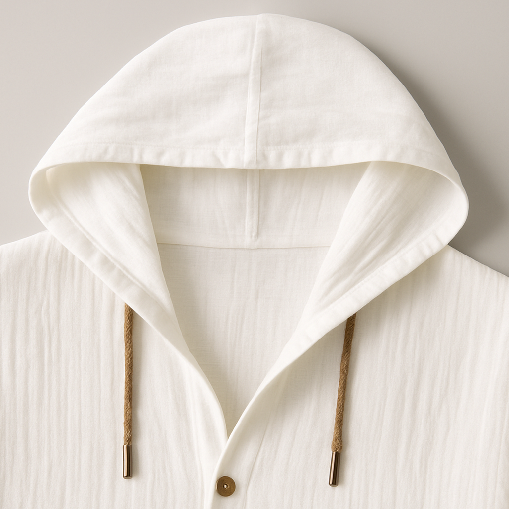 Chemise à capuche en lin Marino