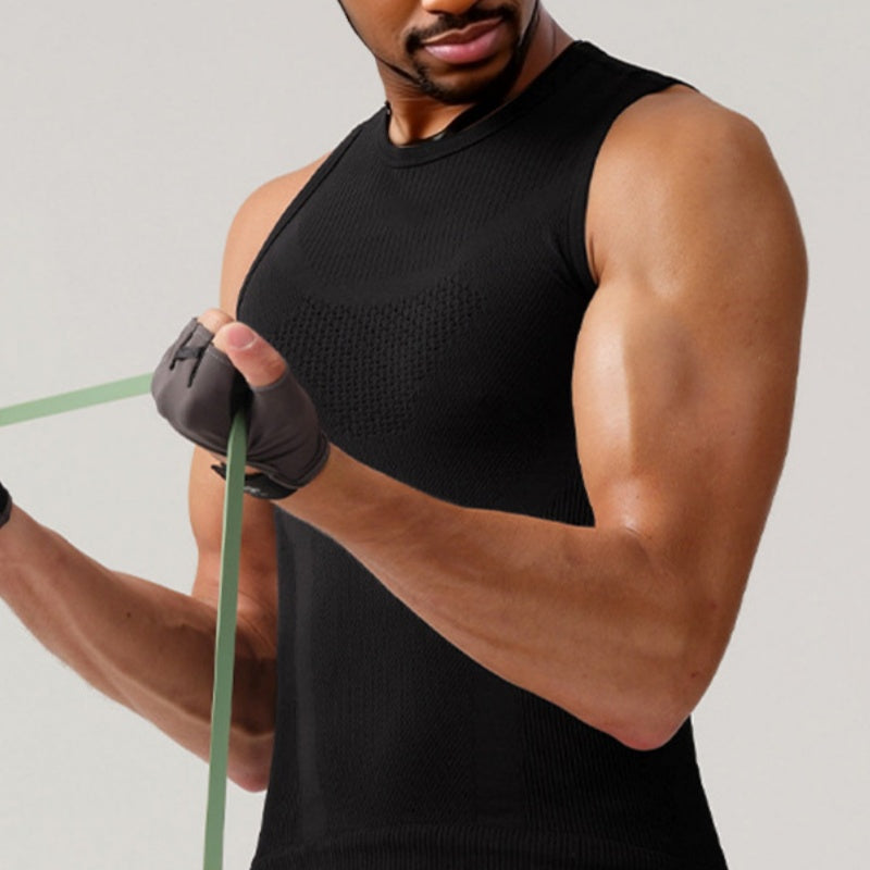 Débardeur Athletic Compression sans manches pour hommes--offre spéciale limitée dans le temps pack de trois