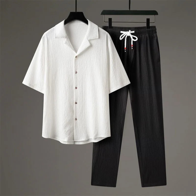 Ensemble oversize en lin Cavari