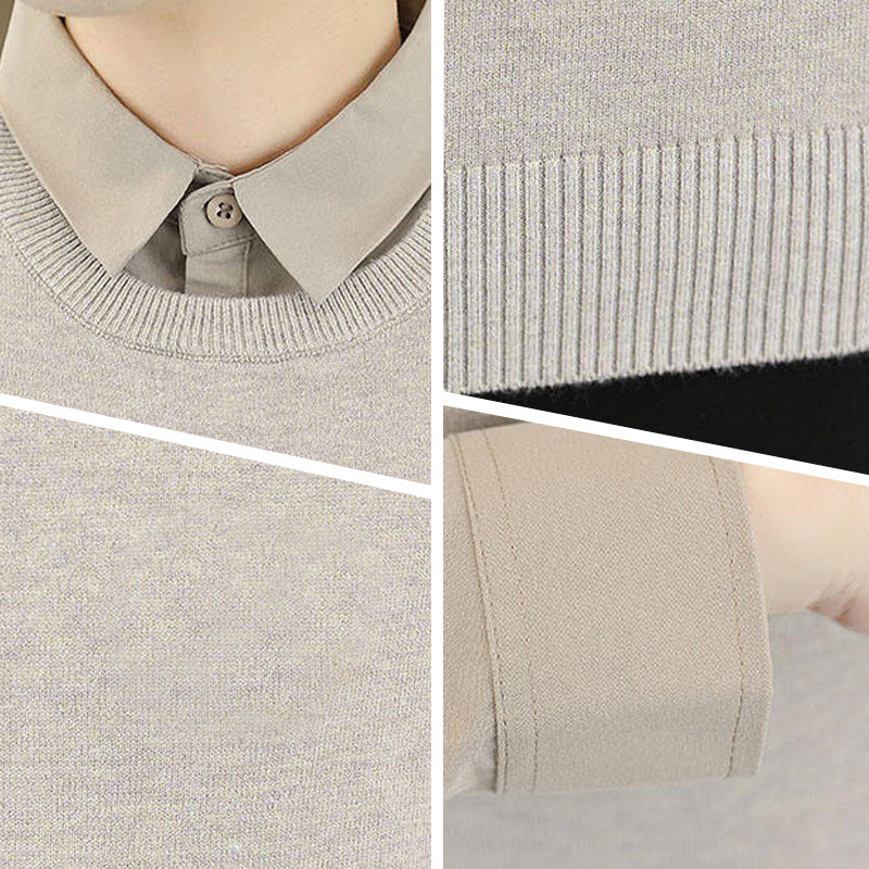 Chemise 2 pièces en fausse fourrure épaisse et chaude pour homme