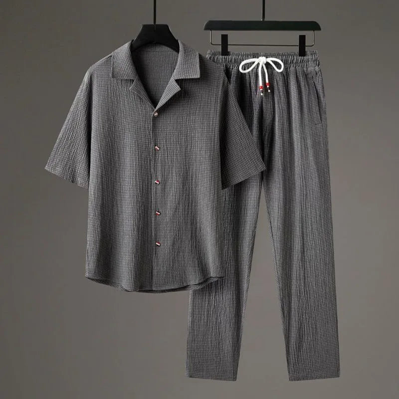 Ensemble oversize en lin Cavari