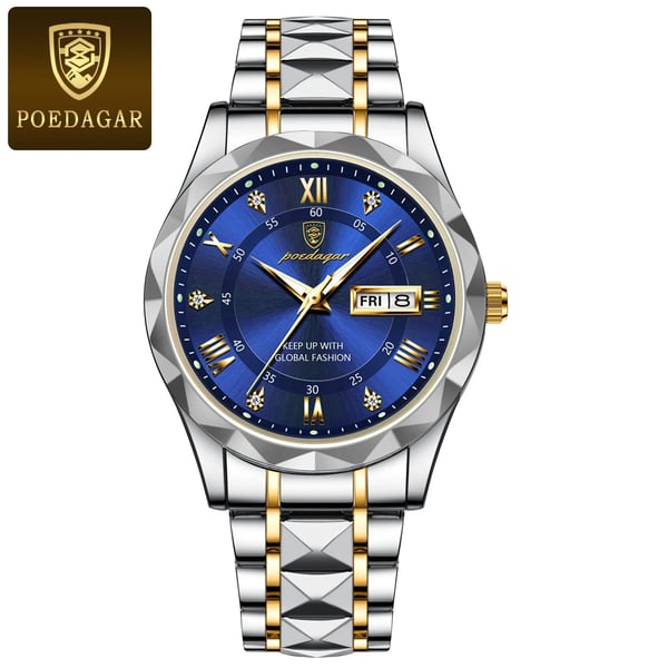 Montre lumineuse étanche de luxe pour hommes de grande marque