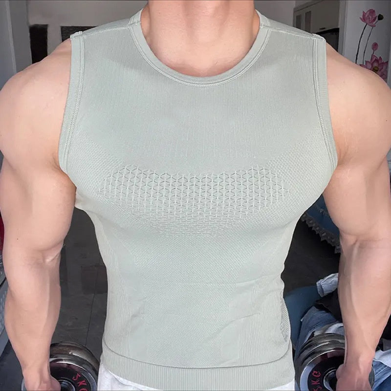 Débardeur Athletic Compression sans manches pour hommes--offre spéciale limitée dans le temps pack de trois