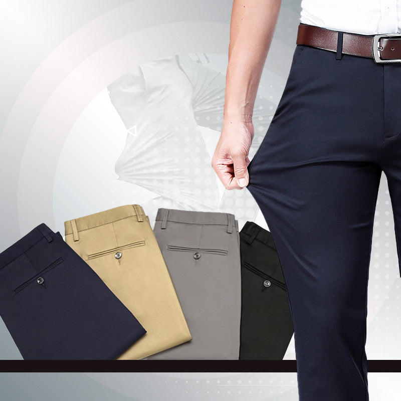 【🔥Precio más bajo de hoy】Pantalones clásicos de alta elasticidad para hombre 