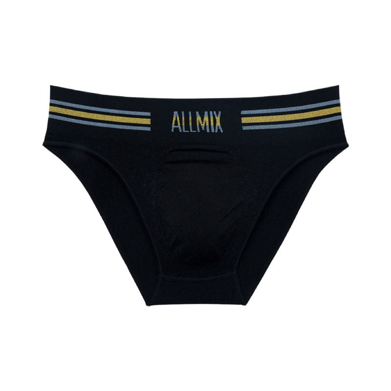 【Buy 3 Get 2 Free】Men's Sexy Seamless Colorful Striped Low Rise Letter Briefs
