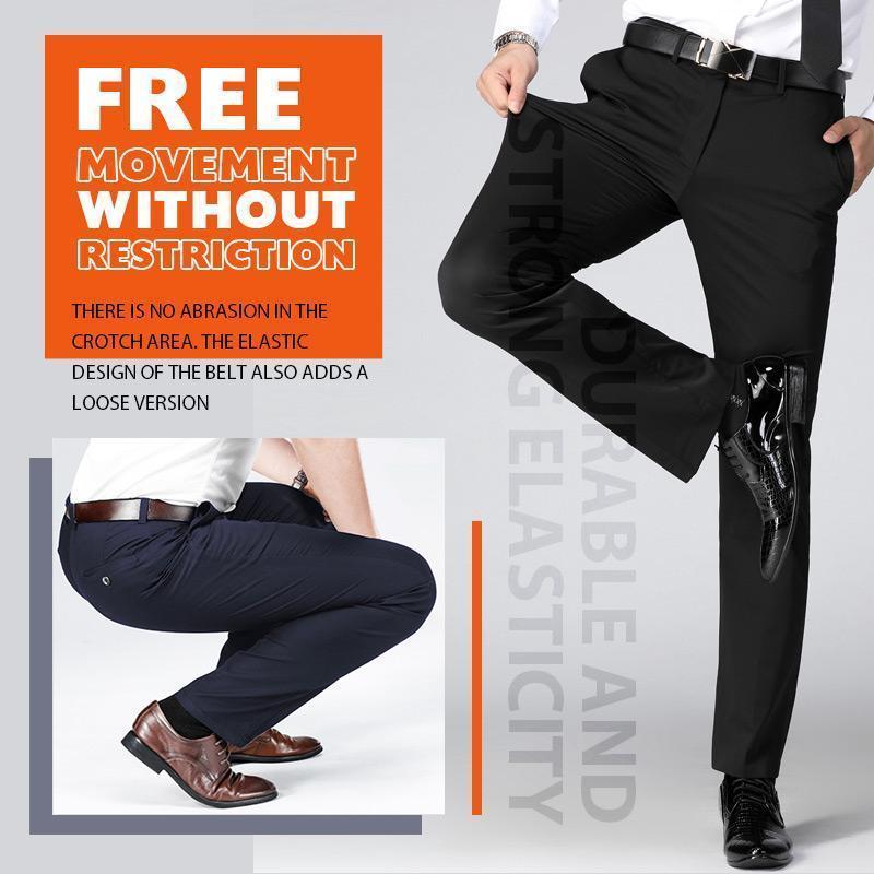 【🔥Precio más bajo de hoy】Pantalones clásicos de alta elasticidad para hombre 
