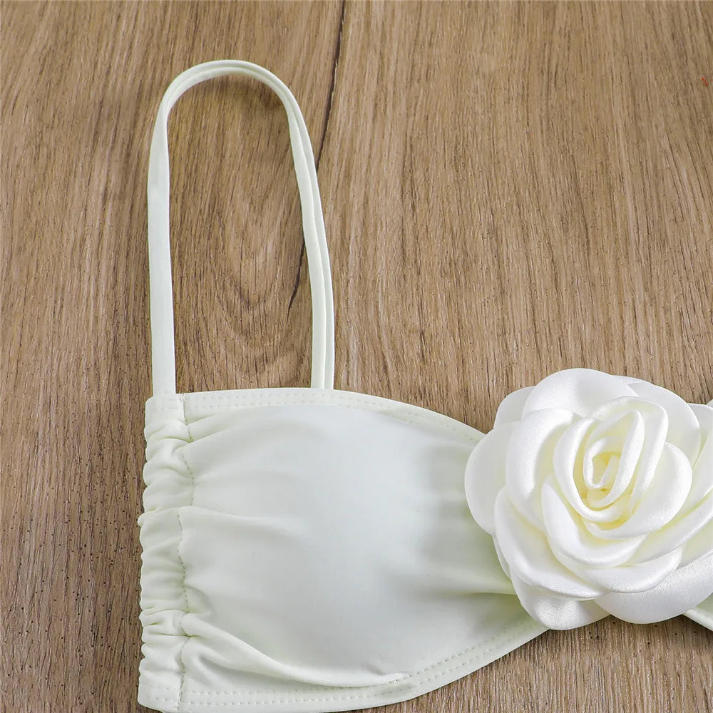 Flower Bandeau Bikini - Vinton Classics