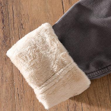 Veste en Velours Côtelé Doublée Polaire Kuma