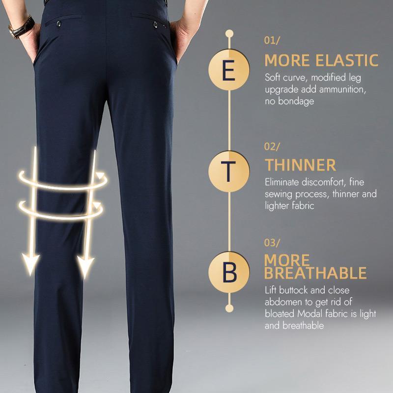 【🔥Precio más bajo de hoy】Pantalones clásicos de alta elasticidad para hombre 
